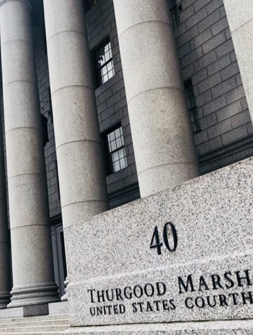 Front of Thurgood Marshall Courthouse